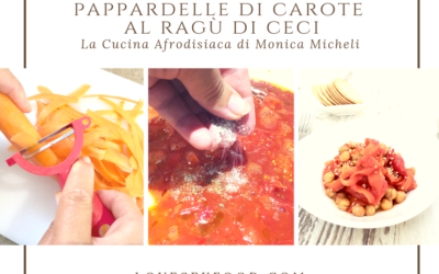 PAPPARDELLE DI CAROTA AL RAGU’ DI CECI